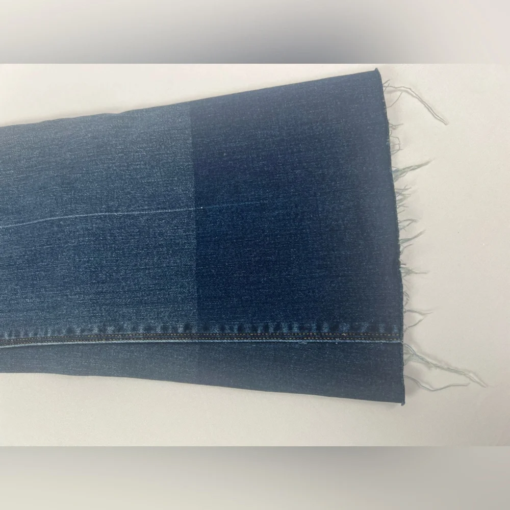 SPANX women's cropped stretch flare pull‎ on denim raw hem Size Small - Picture 12 of 12